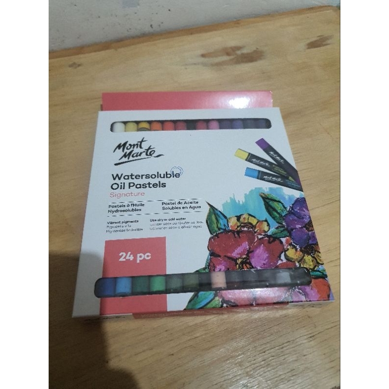 

Mont Marte Watersoluble Oil Pastel Multiways 24pcs / Crayon Mont Marte Watersolubel Oil Pastel 24 Pcs