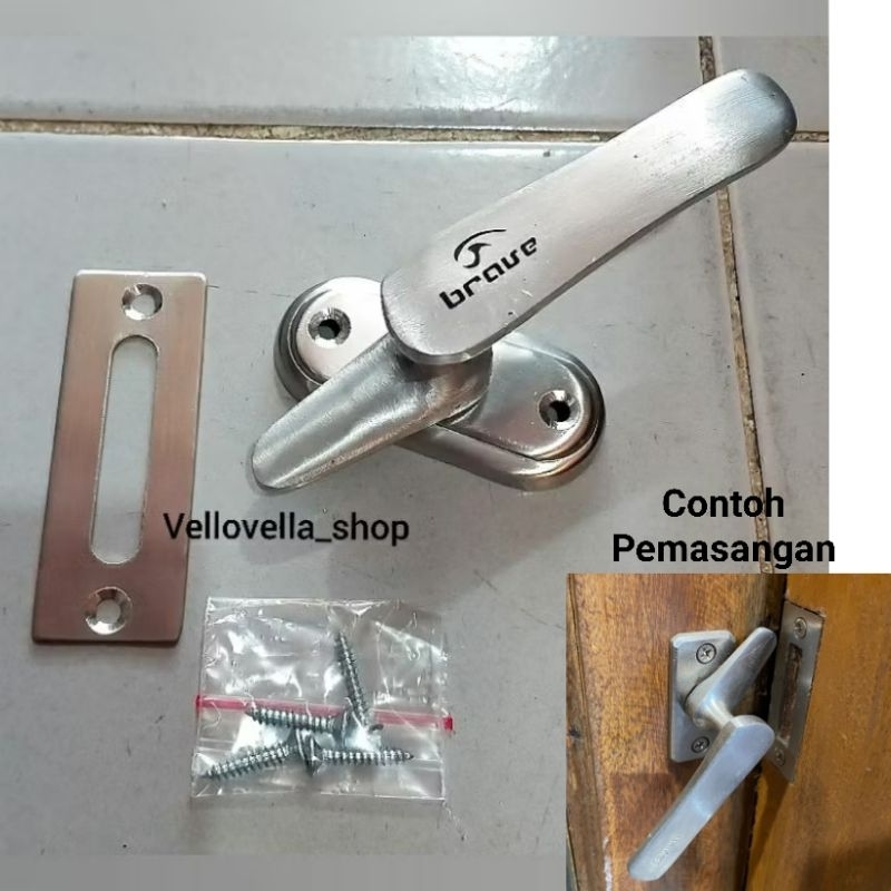 Handle Jendela / Slot jendela / grendel jendela / Rambuncis jendela BRAVE