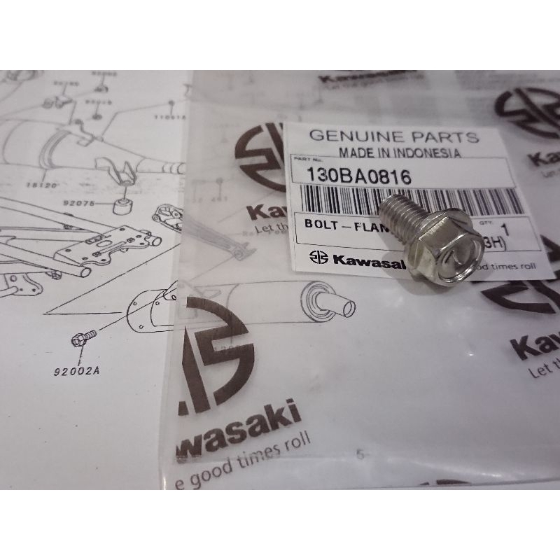 BAUT DUDUKAN SILENCER KAWASAKI NINJA R L SS ORIGINAL KAWASAKI KGP