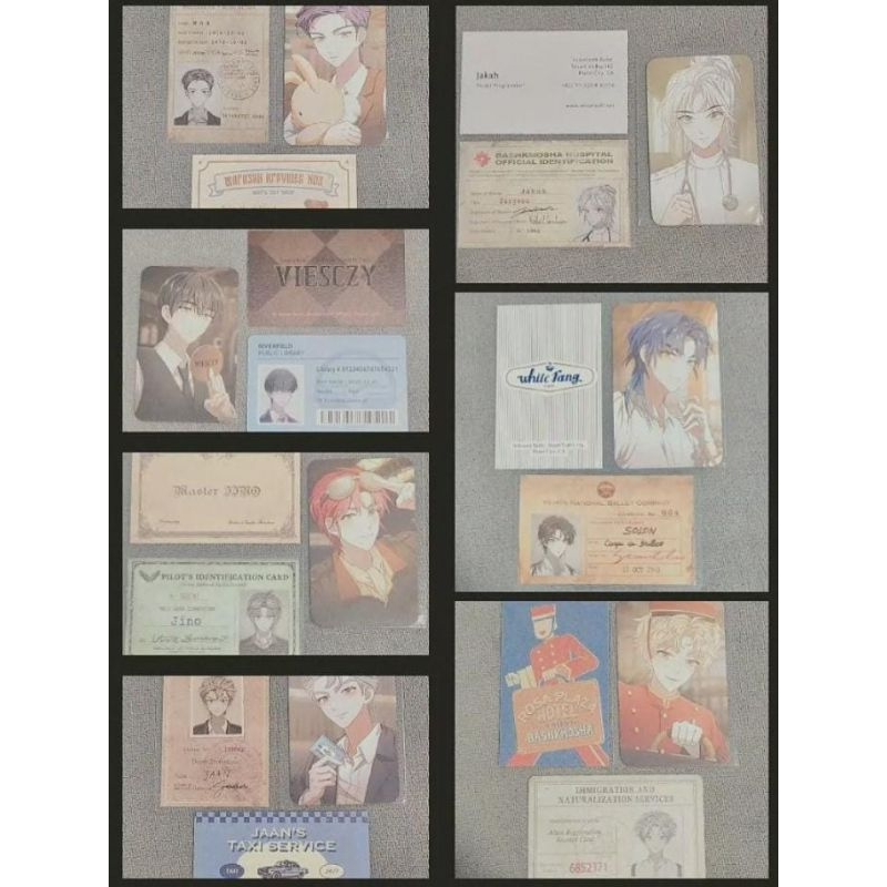 Photocard karakter enhypen official dark moon memorabilia