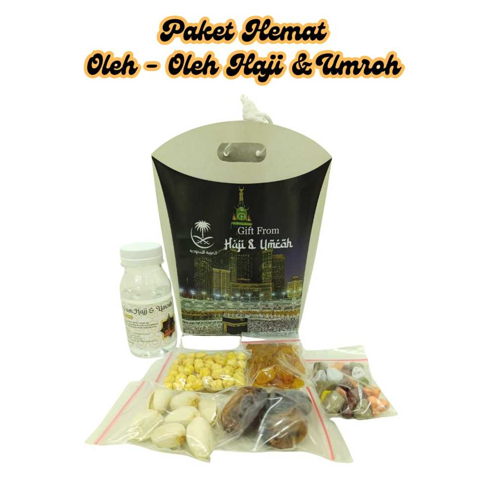 

Paket Oleh-Oleh Haji dan Umroh Grosir Ekonomis Lengkap hampers dus teng teng Tali Jinjing Murah