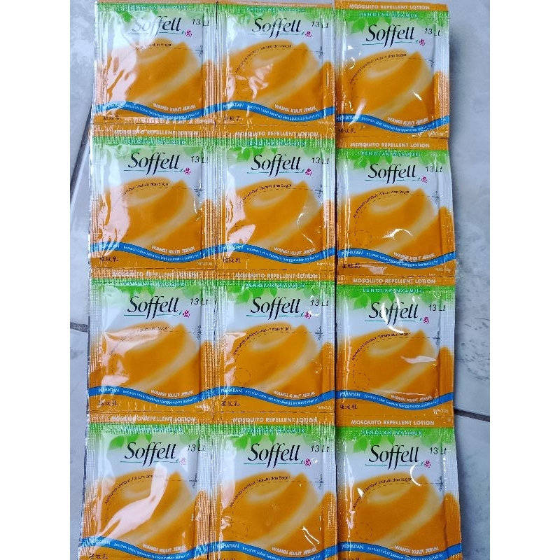 Sofel kemasan renteng isi 12pcs rasa jeruk anti nyamuk murah