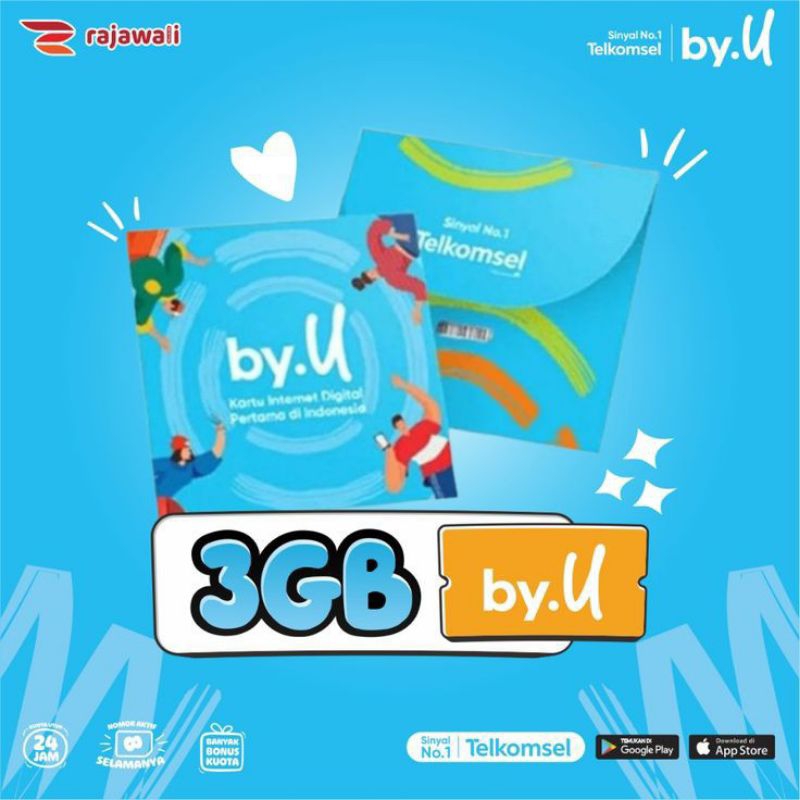 nomor cantik byu 3Gb aktif selamanya