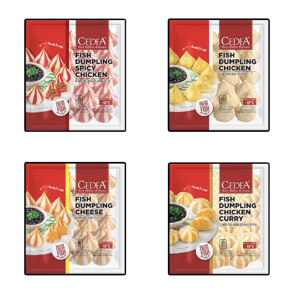 

Cedea Dumpling Series 500gr | Cheese Dumpling / Chicken Dumpling / Chicken Curry / Spicy Chicken