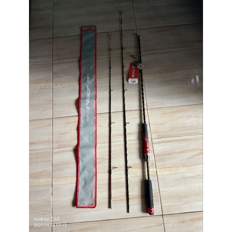 Joran pancing spining bekas daido antena pro series III panjang 180 cm 8 -17 Lbs, top ada 2