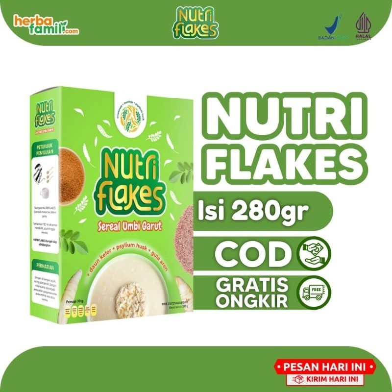 

Nutriflakes Sereal Umbi Garut Ampuh Atasi Asam Lambung, Gerd Dan Maag Paket 1 Box (Grosir)