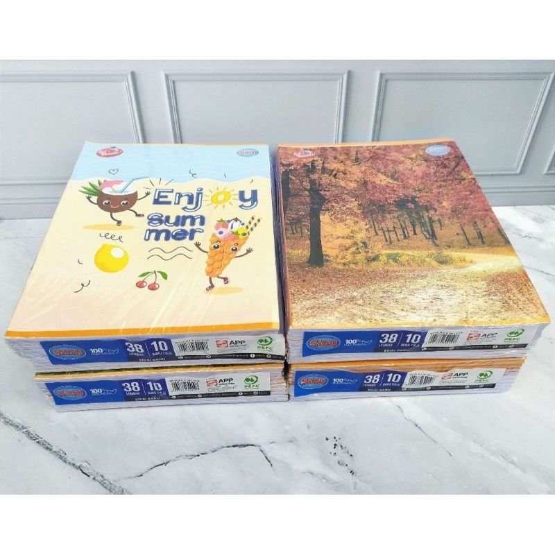

1 Pak Buku Tulis Sinar Dunia isi 38 Lembar/Buku tulis Catatan