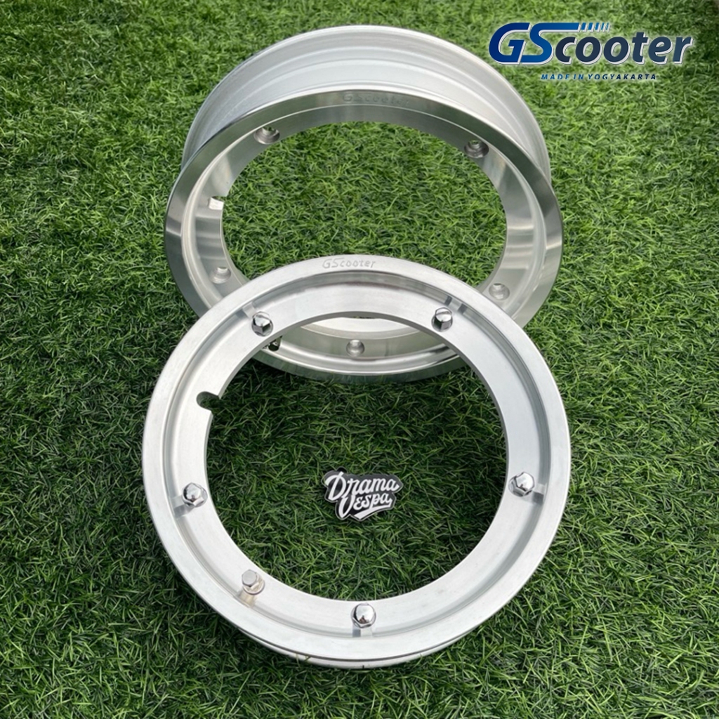Velg Vespa Ring 10 GScooter type ML Polish Tubeless Alumunium  | Drama Vespa