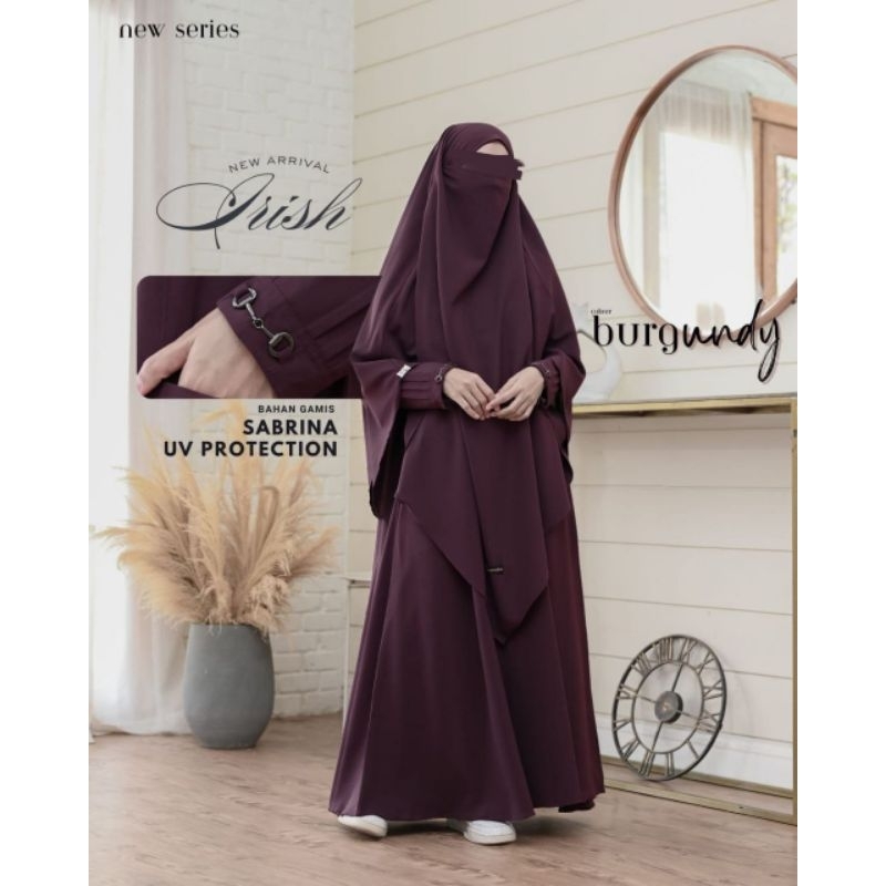 READY SIAP KIRIM  IRISH SERIES BY GERAI MIKA | GAMIS SET KHIMAR HIJAB TERBARU 2025 SABRINA UV MURAH 