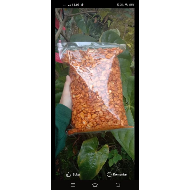 

kacang koro kecil pedas kemassn