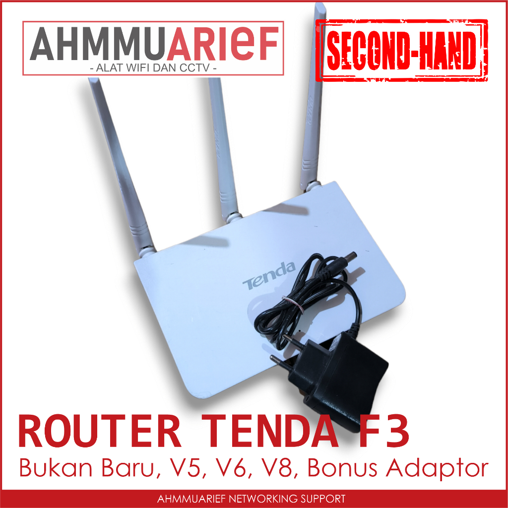 ROUTER WIFI WIRELESS REPEATER ACCESS POINT TENDA F3 BEKAS