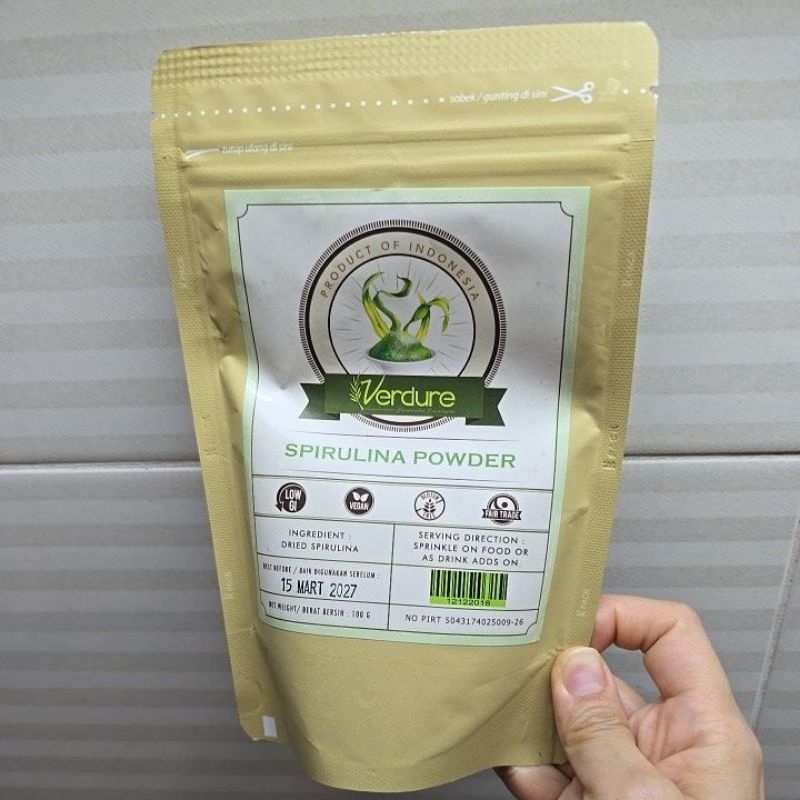 

Verdure dried spirulina powder 100gr