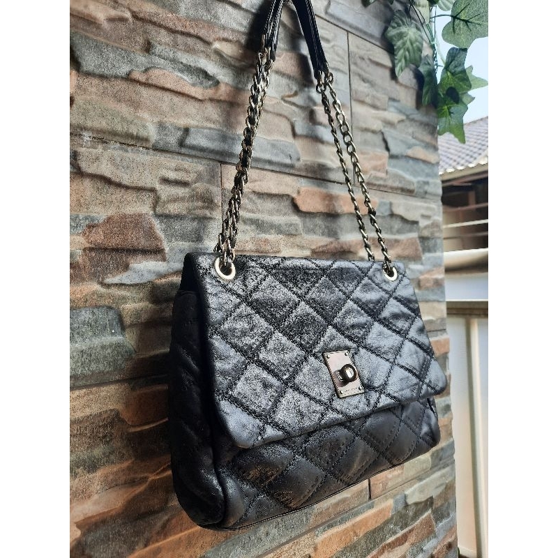 Slingbag Hitam Rantai ANNE KLEIN - TAS PRELOVED BRANDED ORIGINAL