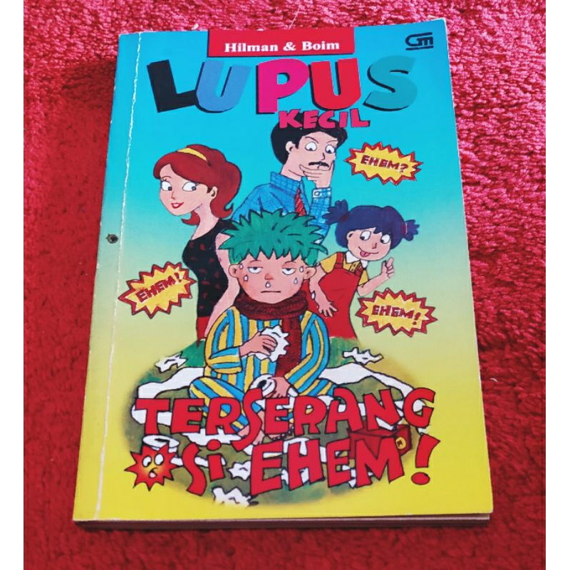Novel preloved Lupus Kecil "Terserang Si Ehem" by Hilman&Boim ORI second koleksi pribadi