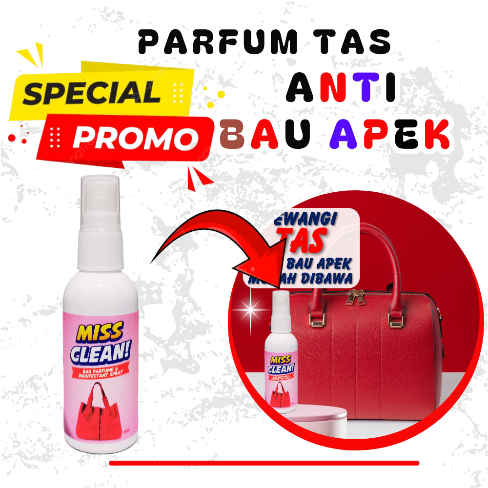 Parfum & Disinfektan Tas Kulit Sintetis dan Kain Melindungi Tas dari Jamur & Bakteri