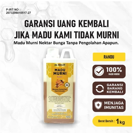 

Madu Asli / Madu Asli 100% Tanpa Campuran 1KG