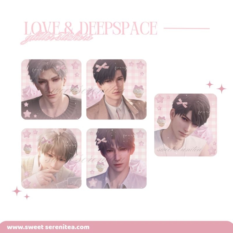 

Love & Deepspace glitter stickers! ♡