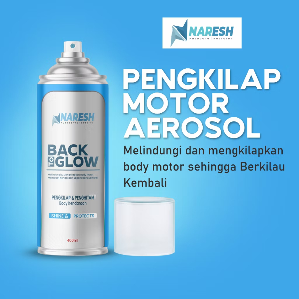 NARESH - Pengkilap Body Motor / Penghitam Body Motor Permanen