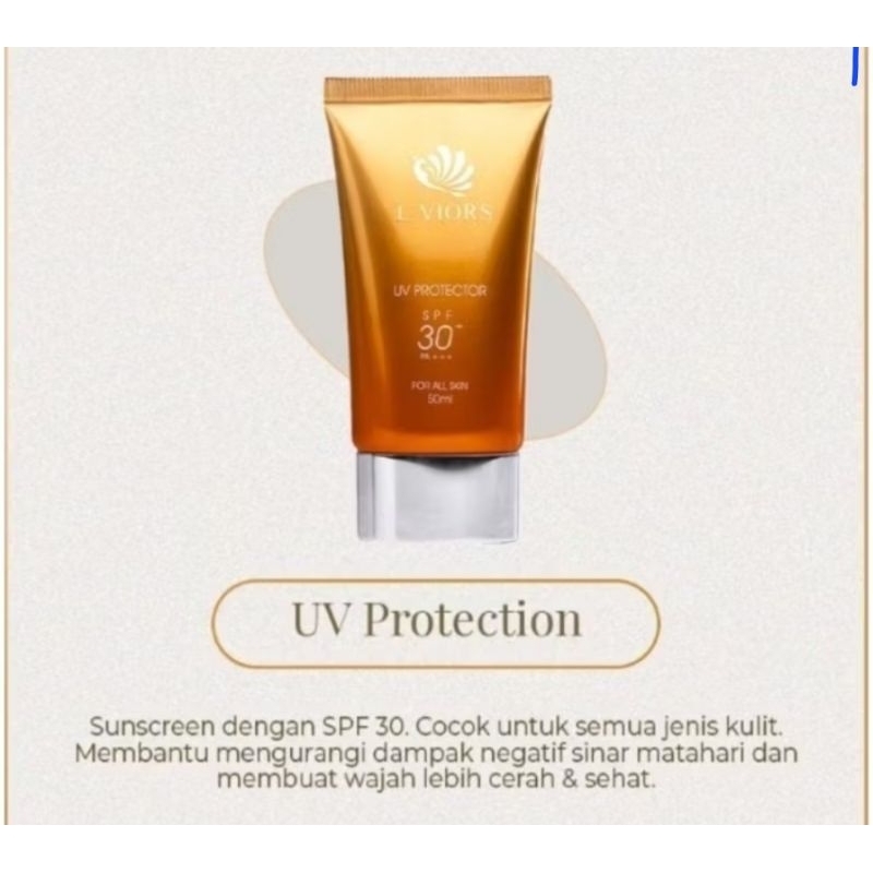 L'VIORS sunscreen UVP 30%