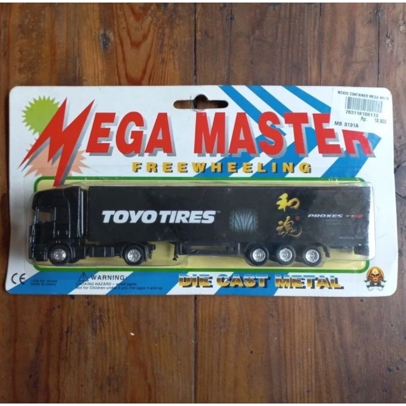 mega master scania trailer truck toyo tires diecast 1/87 (t)