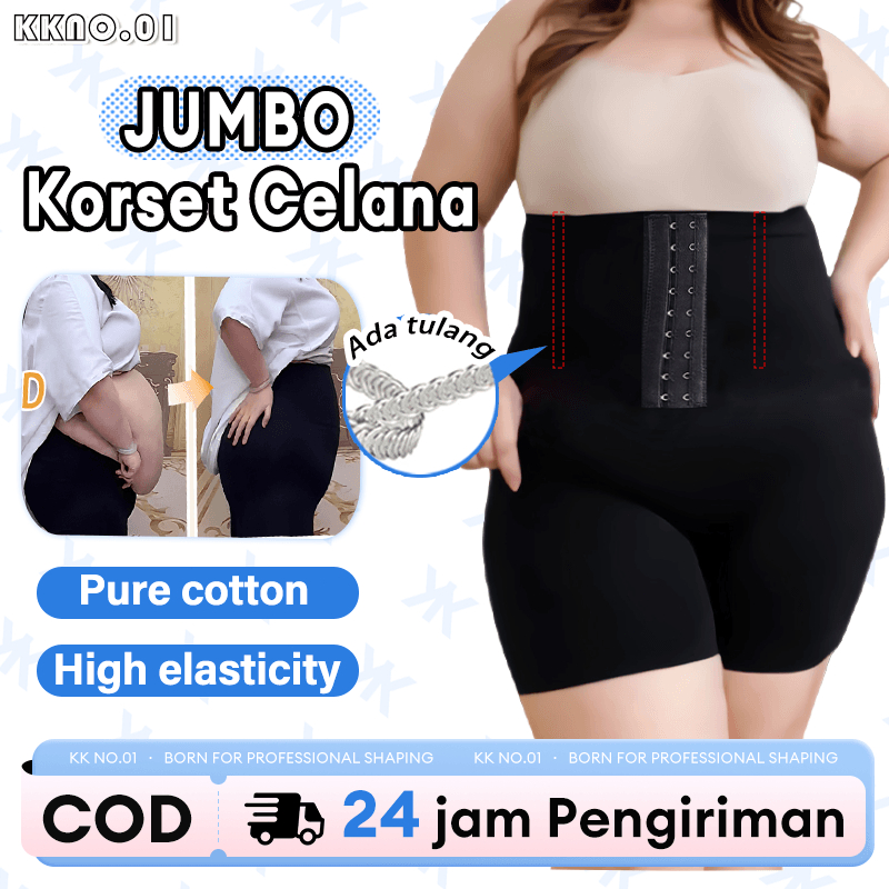 Korset Pelangsing Highwaist Celana 40-120KG Pinggul Paha Jumbo Shapewear Pants celana korset Melahir