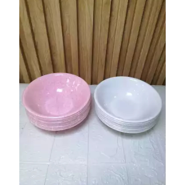 TOPTREE MELAMIN MANGKUK BAWAH RUNCING W306/MANGKOK MELAMIN 6 INCH/MANGKUK MELAMIN/MANGKOK PUTIH POLO