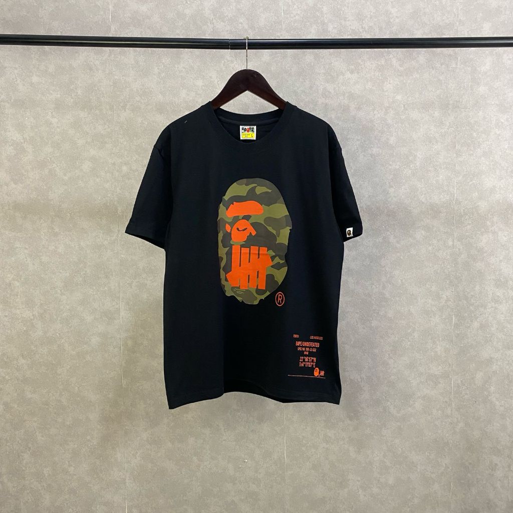 Kaos Bape X Undefeated Big Logo Unisex Oversize Baju Pria Oversize Atasan Pria Oversize Baju Pria Ov