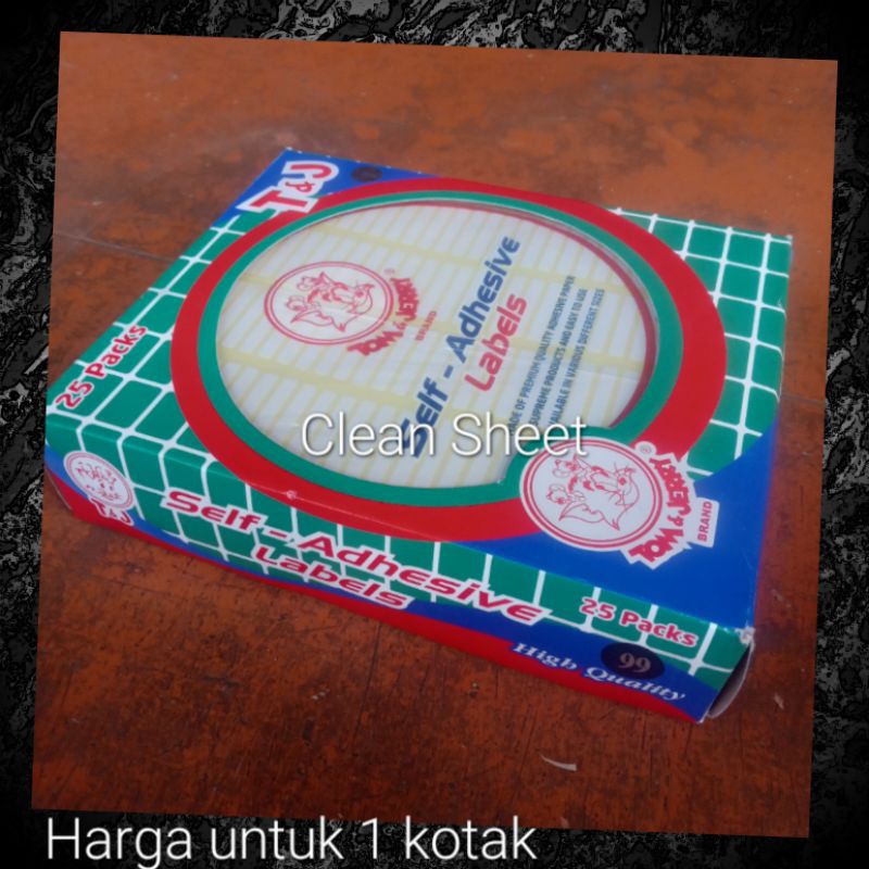 

Label Tom & Jerry 99 (Harga untuk 1 kotak)