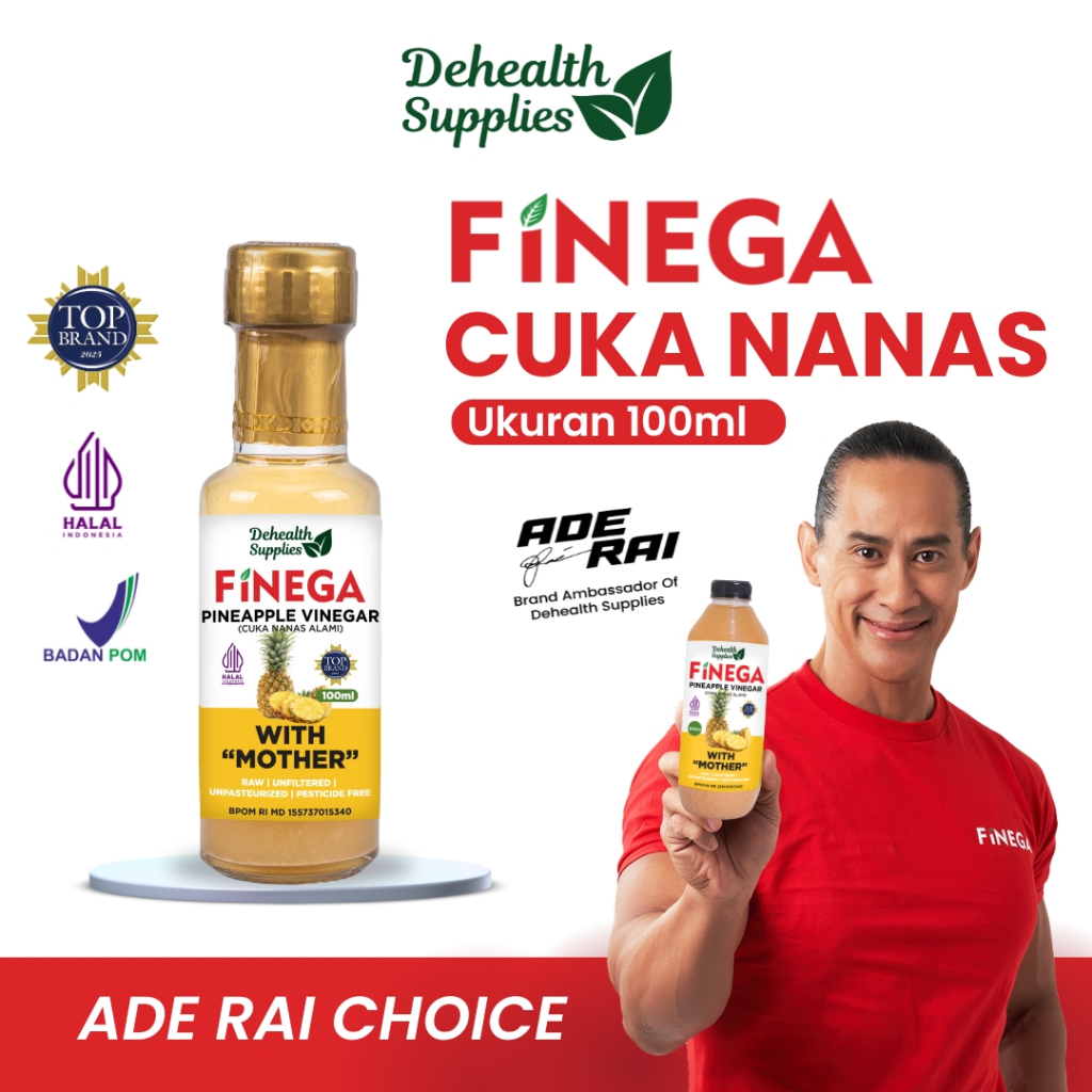 

Dehealth Supplies FINEGA CUKA NANAS 100ml (Botol Kaca)