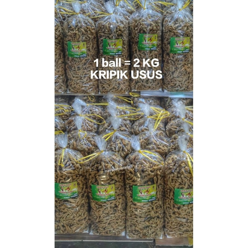 

[1BALL/2KG] KERIPIK USUS SUPER RENYAH rasa Original