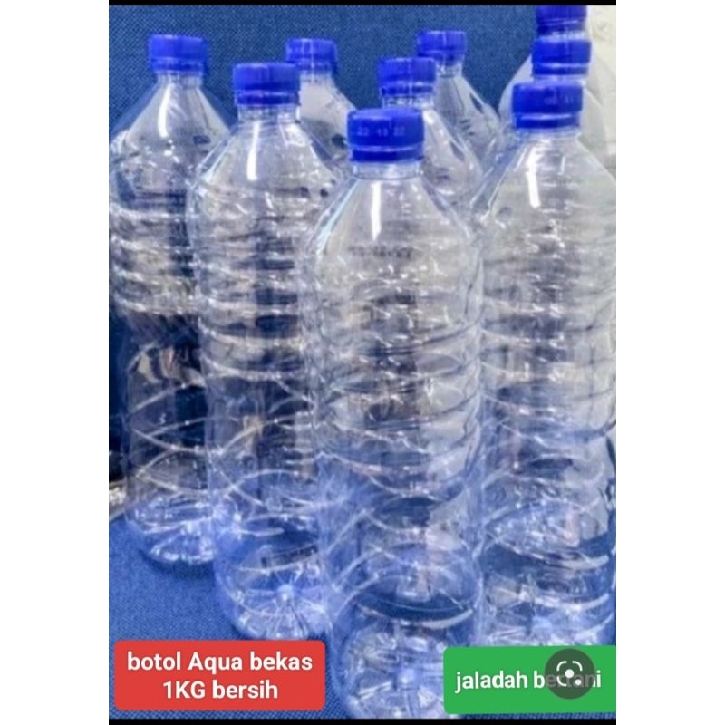 

botol aqua bekas bersih1kg