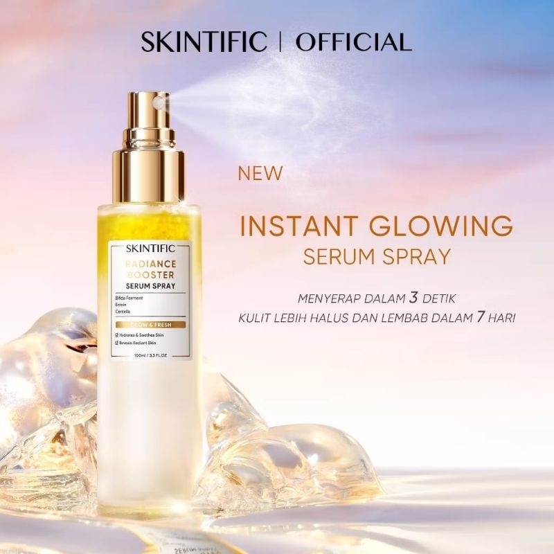 Skintific Instan Glowing Serum Spray | Ready Gojek Instan Medan