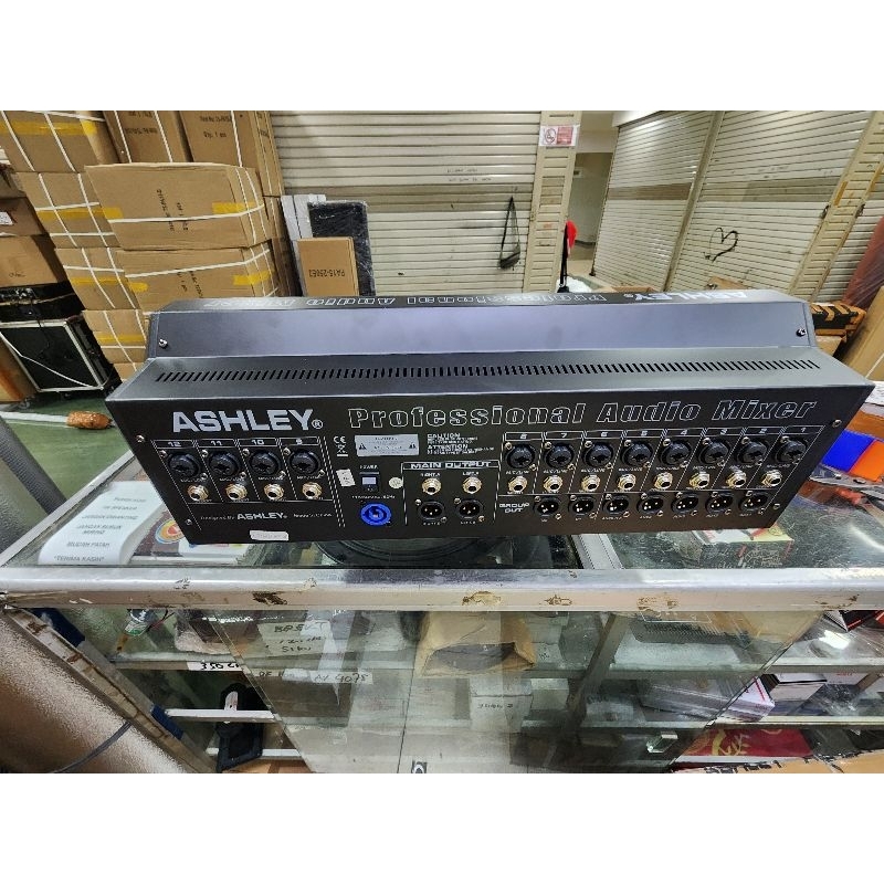 mixer audio ASHLEY 12 canel tipe V12FX / V12 FX / V12-FX – ORIGINAL