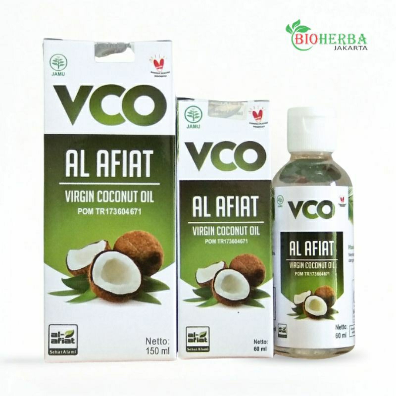 VCO AL-AFIAT Virgin Coconut Oil 150ml: Minyak Kelapa Murni Original BPOM