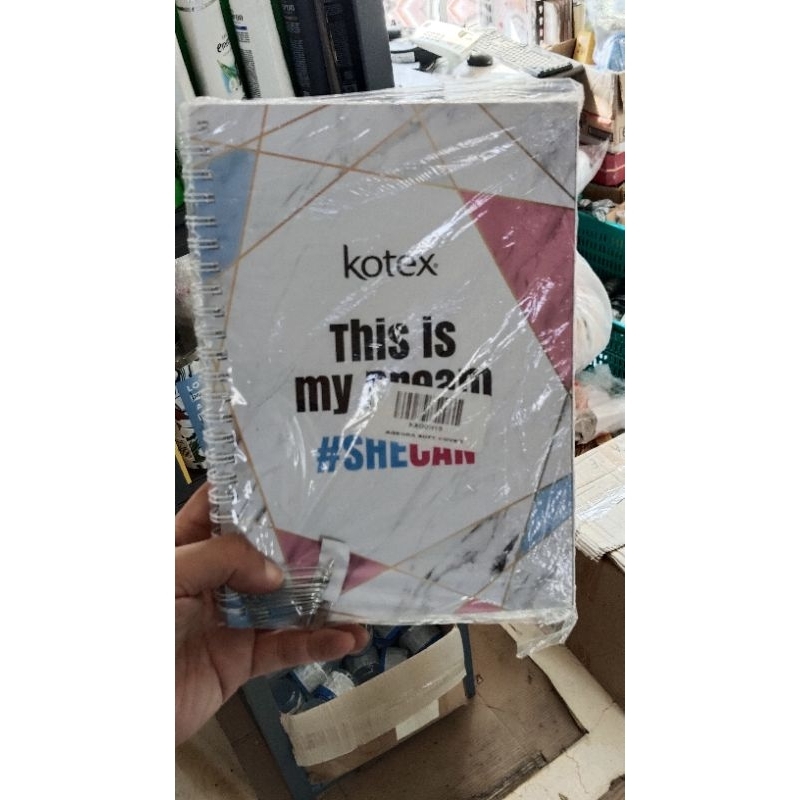 

notes murah, binder, isi polos. merk kotex gift