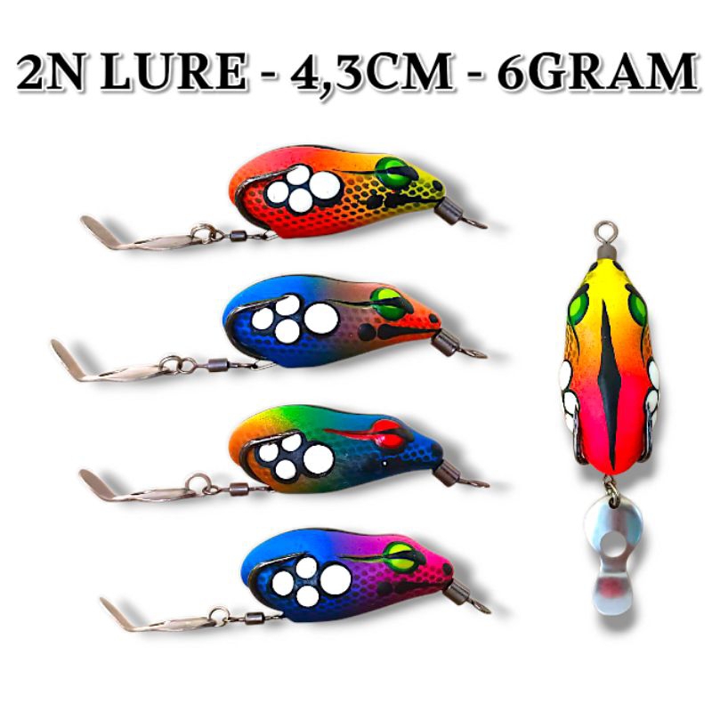 SOFT FROG 2N LURE UKURAN 4,3CM. SOFT FROG BERISIK. SOFT FROG SUARA JAWS. UMPAN CASTING GABUS
