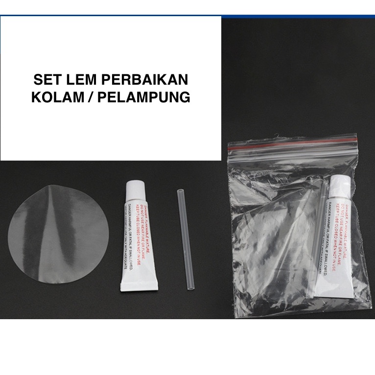Set Perbaikan Kolam / Pelampung Bocor Lem Khusus Ban Renang / Kolam Karet