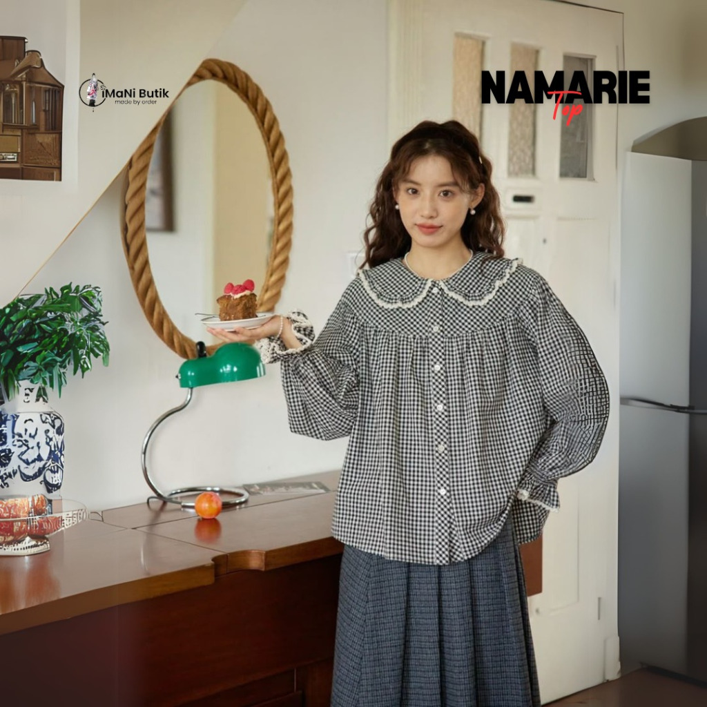 Imani Butik | Fashion Wanita Top Namarie  Model Kotak