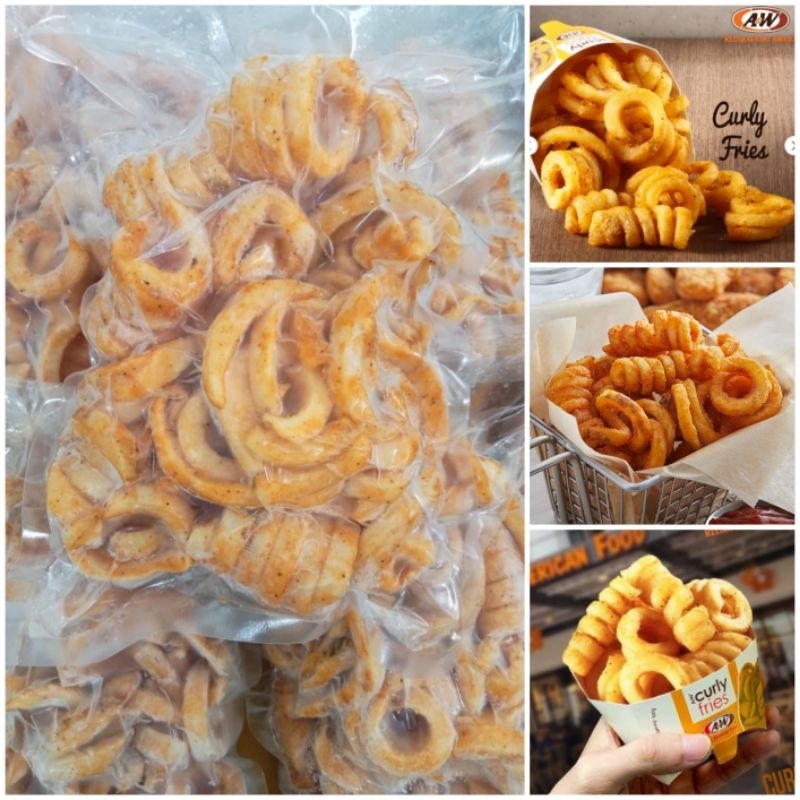 

Kentang Goreng Curly Berbumbu ( French Fries Curly ) | Berat Bersih 450gr