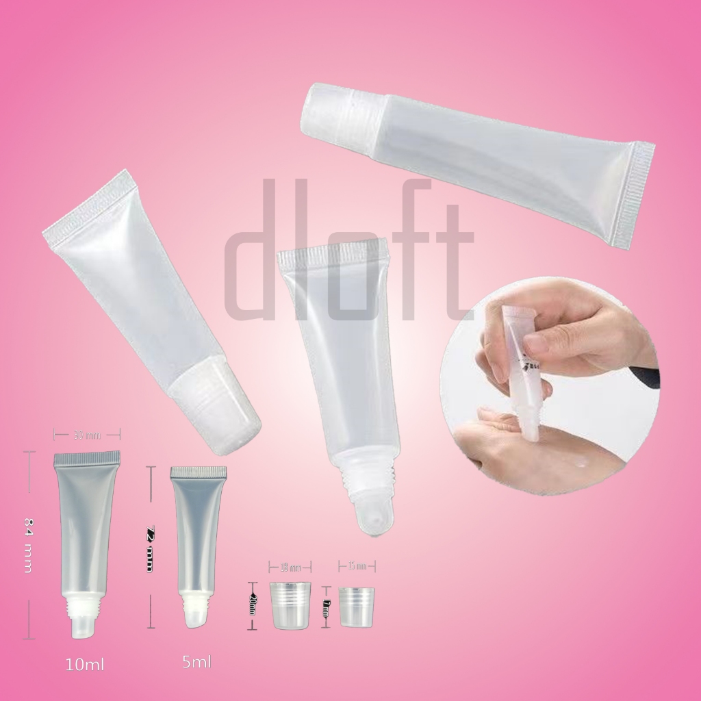 Tube lip gloss 5ml/8ml/10ml/15ml Tube lip gloss/lip cream transparan/lipgloss