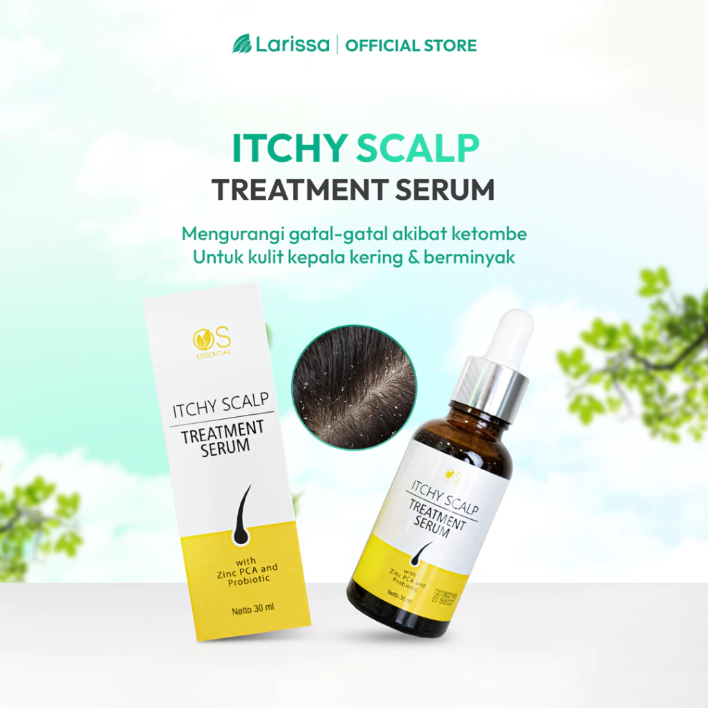 Larissa Itchy Scalp Hair Treatment Serum Untuk Ketombe dan Kulit Kepala Gatal