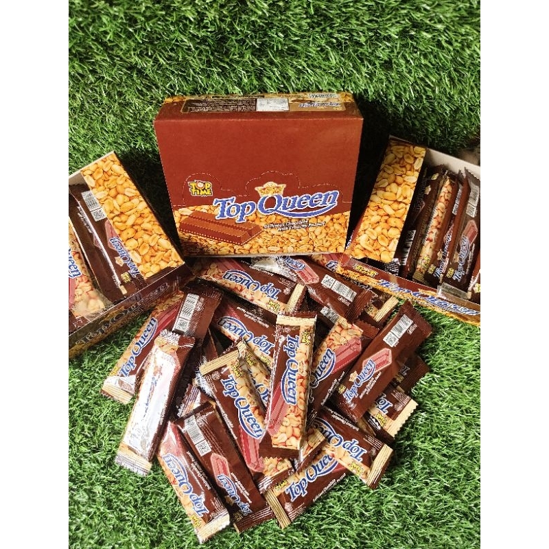 

COKLAT CRUNCHY PEANUT TOP QUEEN SATU BOX ISI 24PCS