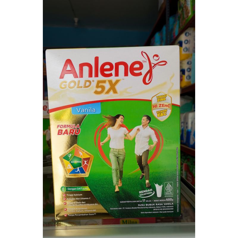 

Anlene Gold 5x Rasa Vanila netto 600gr