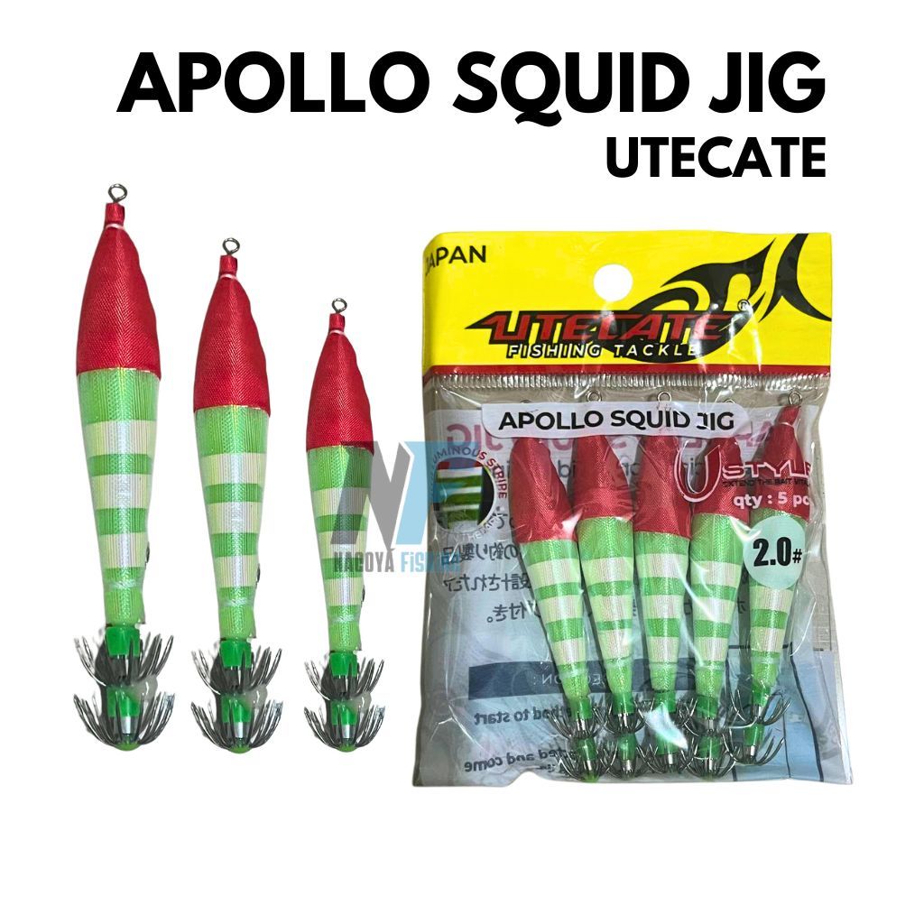 Umpan Pancing Cumi Apollo Squid Jig Utecate Harga Satu bungkus isi 5