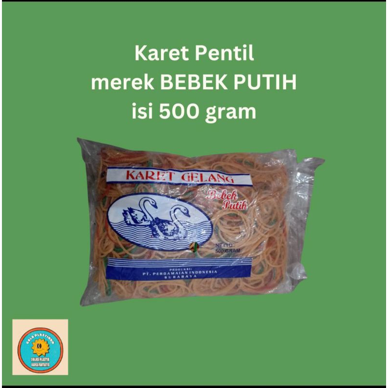

karet pentil merk bebek putih