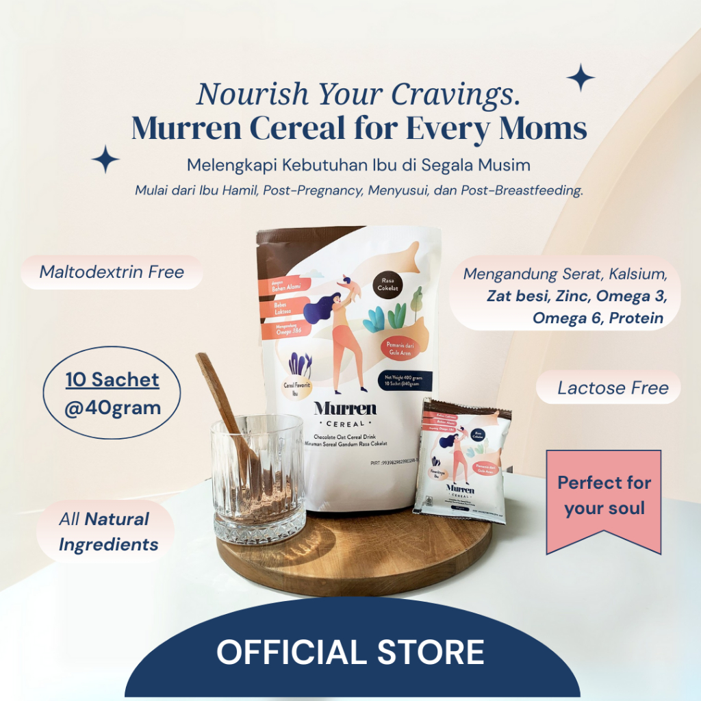 

Murren Cereal (isi 10 Sachet @40gram) Superfood Favorit Ibu