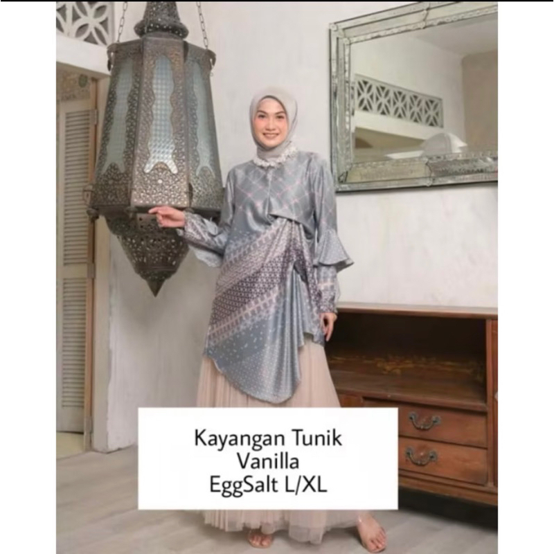 KAYANGAN TUNIK VANILLA HIJAB EGGSALT L/XL - PL PRELOVED