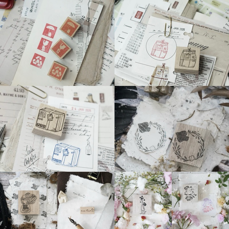 

Black Milk Project Rubber Stamp - Mini delivery icon . delivery parcel . birds II . mini bird . me time . miss bo . miss bailey