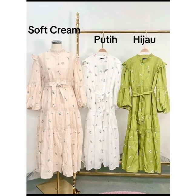 Etora Gamis Melanie Harper Fashion Busana Muslim Import Premium Gamis Lafreya Original