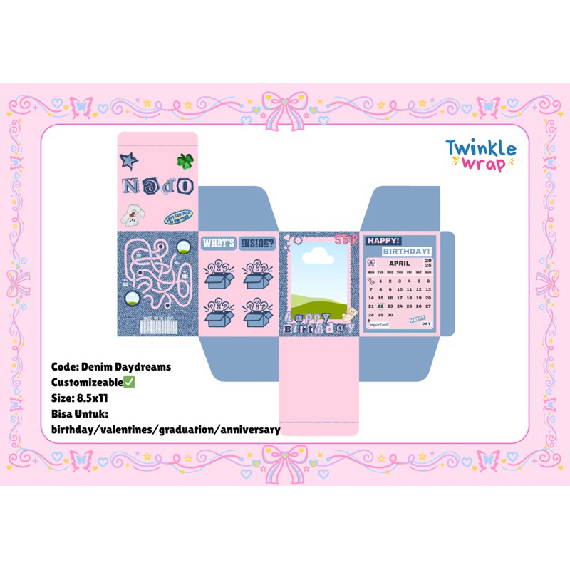 

CUSTOM BLINDBOX - Birthday, Anniversary, Graduation, Sweet Seventeen, Wedding, Resign, Christmas Gift - KADO UNIK!!!
